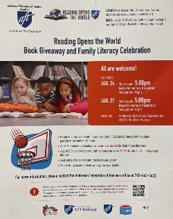 Reading Opens the World Book Giveaway and Family Literacy Celebration